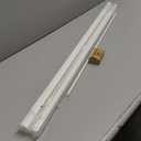 DEZ FURNISHINGS Cordless 1" Signature Mini Blind with Flexible Slats, 39" W x 48" H, Pearl White