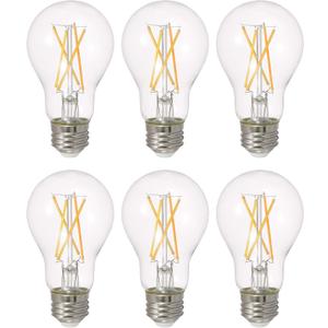 SYLVANIA LED TruWave Natural Series A19 Light Bulb, 40W Equivalent, Efficient 5.5W, Dimmable, 450 Lumens (40805), Soft White ( 6 Count )