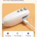 Rechargeable Mini Bag Sealer with Cutter and Magnet, Portable Heat Sealer for Plastic Bags and Snacks, White