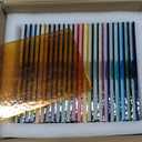 LITMIND 24 Sheets Transparent Cathedral Stained Glass Variety Pack  4 x 6 Inch Vibrant Rainbow Art Glass for Suncatchers, Mosaics & DIY Crafts