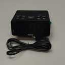 Digital Alarm Clock Radio with AM/FM Radio, Multi-Colors 1.4 LED Digits, Preset, Sleep Timer and Clear Display with Dimmer for Bedroom Bedside, Battery/Plug-in Powered (Black)