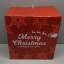 HOMESEASONS 2 Pack Large Outdoor 18" Pre-Lit Christmas Decorations Flower LED Lighted Artificial Poinsettia Plants - Faux Poinsettia Flowers in Pot with Lights for Outdoor Use (Red, 18inch)