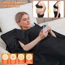 Infrared Sauna Blanket for Home: Extra Large Portable Sauna Blanket withFull Body Detox Wrap & Deep Heat Relaxation - Adjustable 86-176°F Far Infrared Therapy 20-60 Min Timer 74.8 x 35.5Inch
