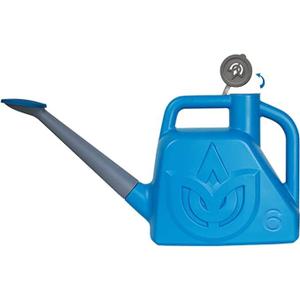 XXXFLOWER 1.5 Gallon Blue Watering Can Outdoor Garden Flower Plant, Lightweight 6 L Water Cans with Detachable Nozzle Watering Pot for Office House Garden