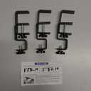 Over Blinds Curtain Rod Brackets for Outside Mounted, No-Drill Blinds Curtain Rod Holders for 1.3-2" Rectangular Headrails, Tool-Free & No Wall Damage, Apartment & Renter Friendly (Set of 3, Black)