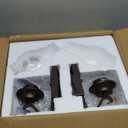 Oil Rubbed Bronze Wall Sconces Set of Two, Vintage Farmhouse Wall Sconce with Clear Glass, Bathroom Wall Sconces Lighting Fixture for Bedroom Living Room.