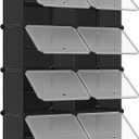 Small Animal Play Pen 8-Tier with Doors, 32-Pair Storage Cabinet