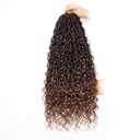 ZRQ 8 Packs Ombre Goddess Locs Crochet Hair 24 Inch Boho Faux Locs Croceht Braids, Ombre Boho Faux Locs Pre Looped Bohemian Locs Crochet Soft Locs With Curly Ends Hair Extension T30#