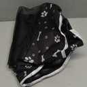 PJYuCien Dog Playpen Mesh Top Cover, Fits 36 Inch 4 Panels Regular Square Plastic Exercise Pet Pen, Adhesive Tape Connections, Black paw (Note: Cover Only, Fence Not Included)