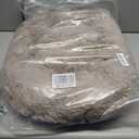 Dogs Bed for Small Dogs, Anti-Anxiety Washable Round Bed (Brown, 24.0" L x 24.0" W x 8.0" Th)