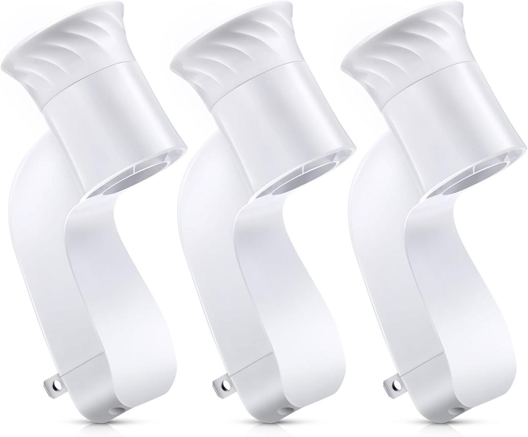 Hohean 3 Pack Wall Fragrance Plug in Compatible with Bath and Body Works WallFlower Refills, ETL Certified, Rotatable, Precise Scent Adjustable Fragrance Control Diffuser Plug for Home, Office (White)