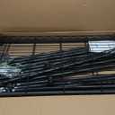 P4 Rolling Clothes Rack Heavy Duty, Clothing Racks for Hanging Clothes, Freestanding Garment Racks with Wheels, Metal Portable Closet Rack 35.5''W  20.5''D  80.5''H, Max Load 560Lbs, Black