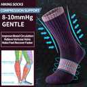 Nimalpal Wool Socks for Women - Hiking Womens Socks 5 Pairs, Thermal Sock for Men & Women Winter Warm Moisture Wicking