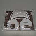 Jersey Shirts for Women Oversized V Neck Tshirt Number Graphic Shirt Casual Y2k Streetwear Tee Tops (Brown, S)