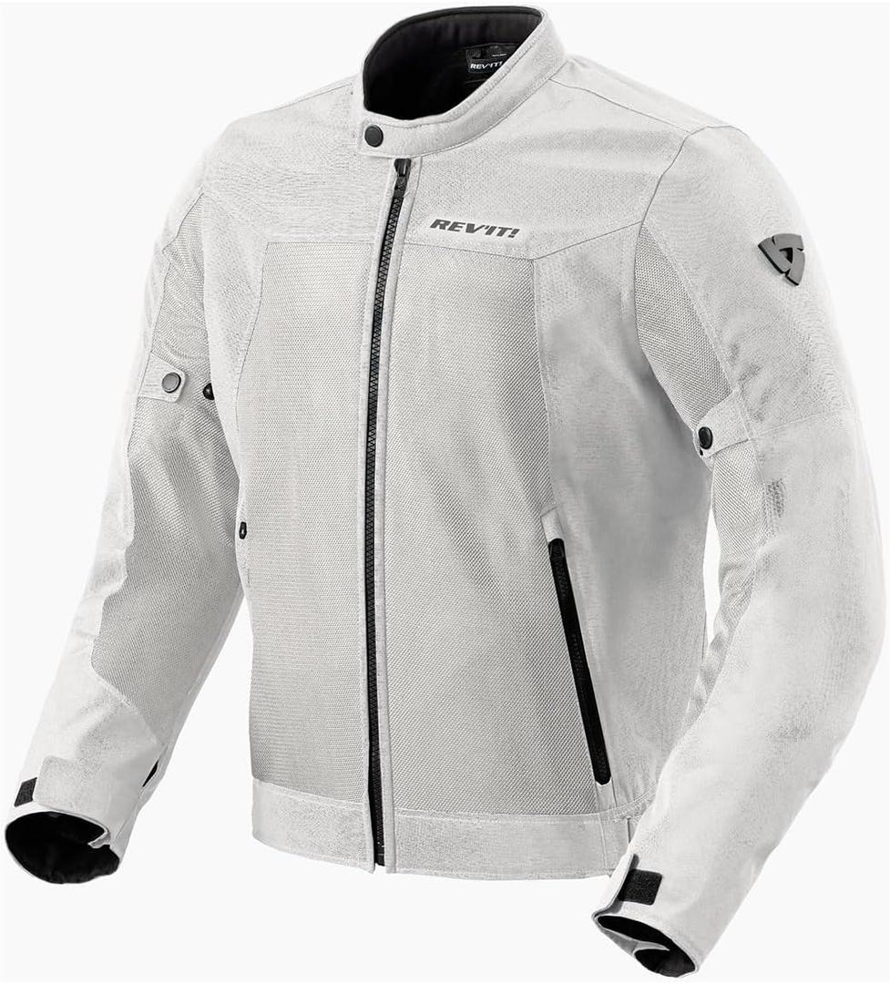 REV'IT! Men's Eclipse 2 Mesh Motorcycle Jacket (Silver - Large)