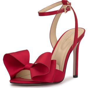 Jessica Simpson Women's Olivine Bow Heeled Sandal (Size: 7.5, Red)