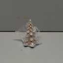 Cynkeyee Gingerbread Christmas Decorations Xmas-Tree Collectible-Figurines - Christmas Decoration Party Decorations Gift for Women Table Centerpiece 3.5x3x5.5 Inch (Brown)