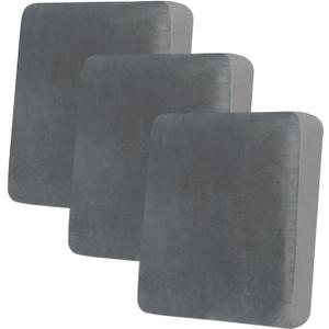 hyha Velvet Couch Cushion Covers, Soft Sofa Seat Covers for sectional 3 Cushion Couch Washable, Magic Sofa Slipcover with Elastic Bottom, Non-Slip Furniture Protector for Pets, Kid(1PC, Grey)