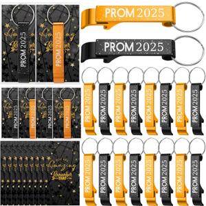 50 Set Prom Gifts 2025 Graduation Party Favors Included Grad Bottle Opener Keychains Bulk with Class of 2025 Thank You Cards for Graduation Thank You Favors Party Supplies Congrats Prom Night