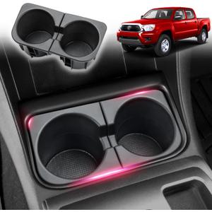 Cup Holder Inserts for 2005-2017 Toyota Tacoma-Durable Car Cup Holder Replacement Accessories for Front Drink Holder-Fits OEM 66991-04012,66992-04012