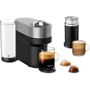 Nespresso Vertuo Pop+ Deluxe Coffee and Espresso Maker by Breville with Milk Frother, Titan