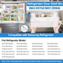 UPGRADED DA63-09775A Right RF28T5001SR RF28T5021SR RF27T5201SG RF27T5201SR RF27T5241SR RF28T5101SR Door Shelf Bin Compatible with Samsung Fridge Door Shelves DA97-20984A Samsung Refrigerator Door Bin