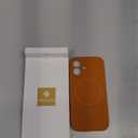 Miracase Magnetic for iPhone 17 Case, Compatible with MagSafe, Integrated Silicone Camera Control Cover, 3.0mm Thicken Shockproof Drop Protection Phone Case for 17,Orange