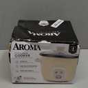 AROMA Mini Rice Cooker, 2-Cup (Uncooked) / 4-Cup (Cooked), Grain Cooker, Soup Maker, Oatmeal Cooker, Auto Keep Warm, 1 Qt, Milk Tea color
