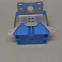 Carlon B121ADJ Outlet Box, New Work, 1 Gang, 3-3/4-Inch Length by 3-7/8-Inch Width by 3-3/8-Inch Depth, Blue