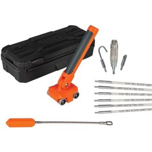 Klein Tools 80051 Wire Puller Kit, Made in USA, with 30-Foot Glow Fish Rod and Magnetic Wire Puller, 2 Piece