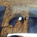 Dicksons Lord's Last Supper Woodgrain Carved 12 Inch Resin Wall Cross