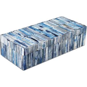 Handicrafts Home Decorative Storage Box 10x4.5 Remote Control Holder, Jewelry Organizer, Modern Decorative Box with Lid, Boho Chic Home Dcor Accent, Vintage Memory Box for Living Room Shelf Dcor