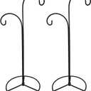 Ornament Display Stand, Iron Hanger for Christmas Glass Globe Decorations (Black 2 Pack, 12.5" x 5.6")