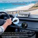 Lehwey USB CD Player for Car, External Car Cd Players with AUX & FM Transmitter, Portable CD Player for Cars Without CD Drive, Anti-Skip, Remote Control, Works with Most Cars, SUVs, Trucks