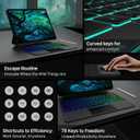 typecase Edge Keyboard Case for iPad Air 13-inch(M4/M3/M2, 2026/2025/2024) & iPad Pro 12.9-inch(6th/5th/4th/3rd Gen), Magic Keyboard with 11-Color Backlight, Multi-Touch Trackpad, Pencil Holder, Black