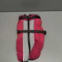 SUNFURA Small Dog Coat with Harness Built-in, Warm Dog Jacket with Zip, Reflective Winter Coat Pet Sweater Clothes for Small Dogs Schnauzer, Yorkshire Terrier, Shih Tzu, Hot Pink S