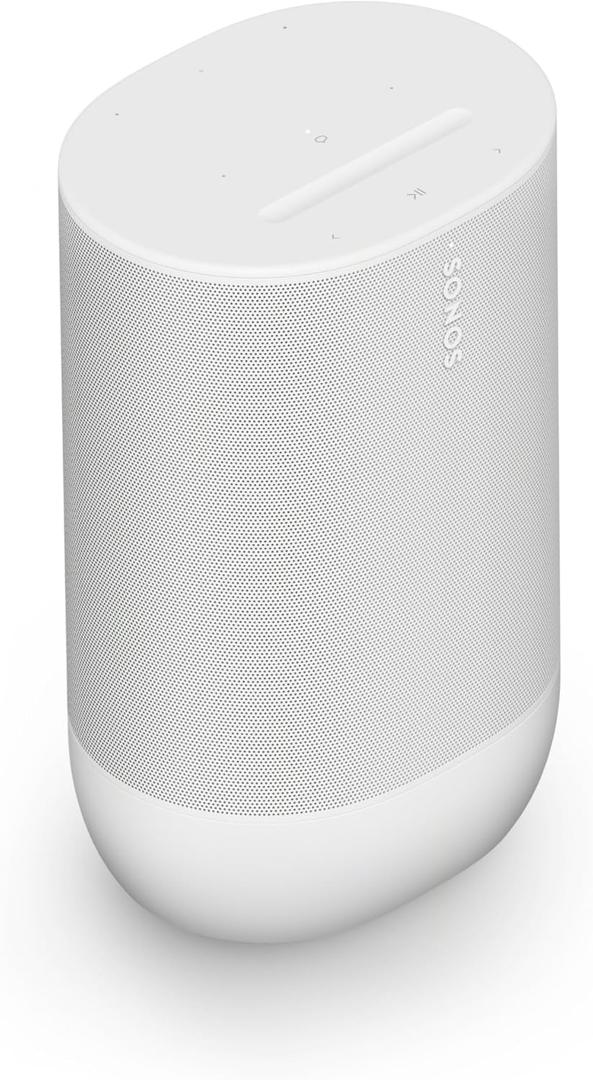Sonos Move 2 - White - Wireless Portable Bluetooth Speaker (Single)