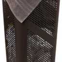 Mind Reader 60L Slim Laundry Hamper, Clothes Basket, Lid, Ventilated, Plastic, 17.25"L x 13.75"W x 23.5"H, Brown