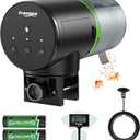 FREESEA Fish Feeder Automatic Dispenser: Aquarium Flakes Food Feeder with Timer Battery