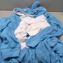 dressfan Unisex Adults Animal Shark Costume Halloween Cosplay Costume Onesie Pajamas Hooded for Women Men,Blue, Extra Large 