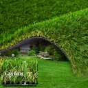 HOME&GARDEN Artificial Garden Grass 5' x 8' (40 Square ft) Fake Grass, Dog Potty Grass, So ft Pet Turf Grass Mat, Non Toxic, Thick Lawn Puppy Potty Training, Dog Mat Pad