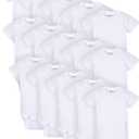 Gerber Unisex Baby 15 Piece Onesies Bodysuit Multi Size Pack (3-6 Months, White)