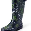 Amazon Essentials Women's Waterproof Tall Rain Boot with Adjustable Buckle, Size US 8