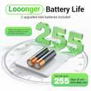 Ovutek Bathroom Scale for Body Weight, Highly Accurate Digital Weighing Machine for People, Upgraded Batteries Included, Compact Size, LED Display, Physician Scale with Sturdy Tempered Glass, 400lb (White)