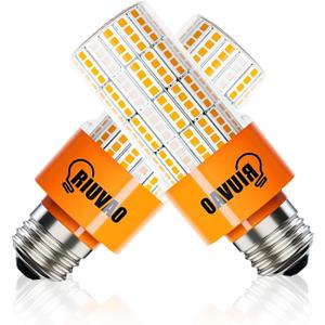 40W LED Corn Light Bulb, 320W Equivalent 5000LM, 3000K Warm White, Waterproof & 90% Energy Saving, E26 Base Corn Cob Light for Home, Garage, Fan (2-Pack)