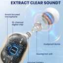 Hearing Aids for Seniors - Hearing Aid Rechargeable for Hearing Loss with Intelligent Noise Reduction,Invisible Audien Hearing Amplifier with Volume Control and Portable Charging Case-Black