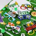 2 x GLURUITE 24Pcs Soccer Paper Eyeglasses Fun Photo Props for Sports Themed Party Football Game Celebration Party Favors Decorations