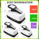 Square Hole Puncher Square Paper Punch Shape Punches for Paper Crafts 0.7 inch Papers Punches 1.5 Squares Punch 1.9 Crafts Puncher for Scrapbooking Card Making