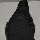 Crossbody Bags for Women Men Trendy Sling Bag Bakpack Casual Chest Bag with Convertible Shoulder Strap (Medium, Black)