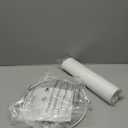 White Linen Tall Drum Lampshade, 11" Top x 11" Bottom x 12" High Lamp Shade, Lamp Shade Replacement for Table and Floor Lamps, Pendant Light Handcrafted Lampshade Easy Assembly